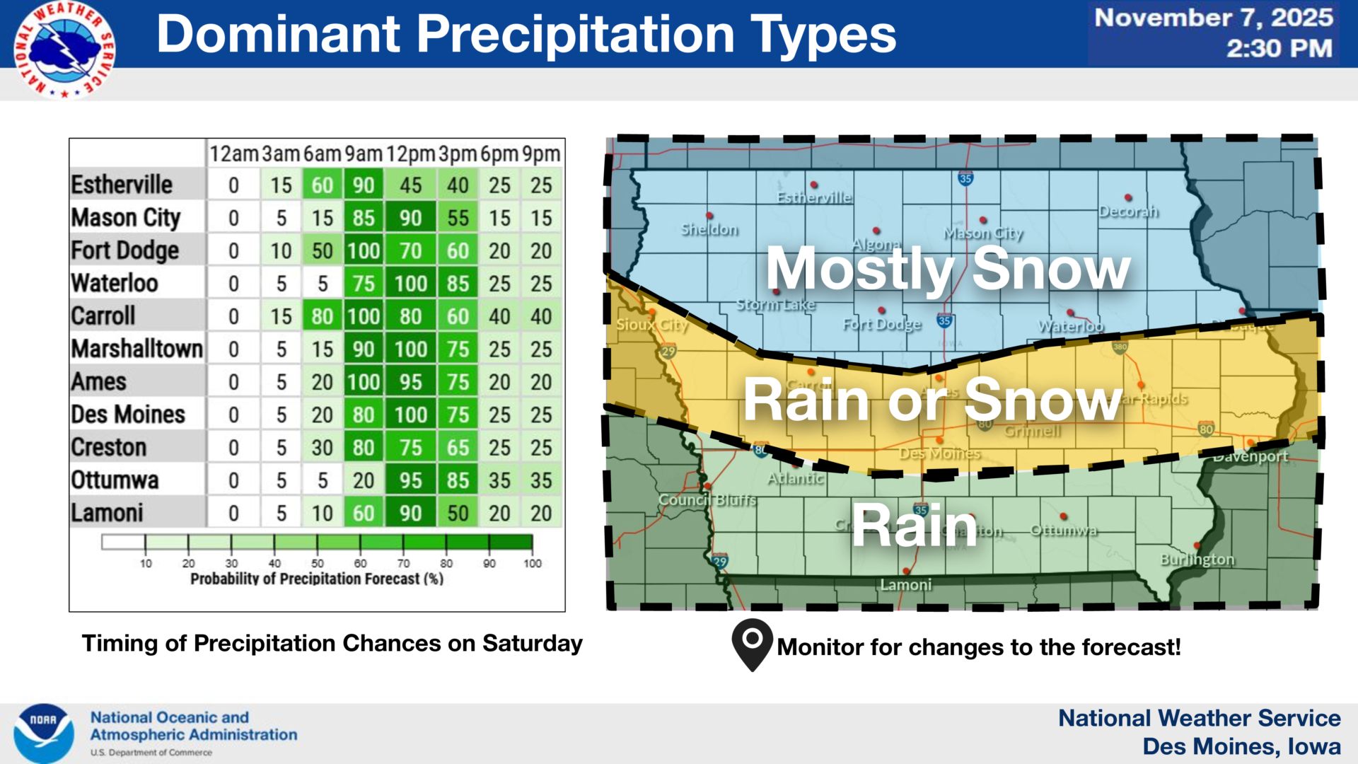 First Snow of the Season Expected Across Iowa Saturday