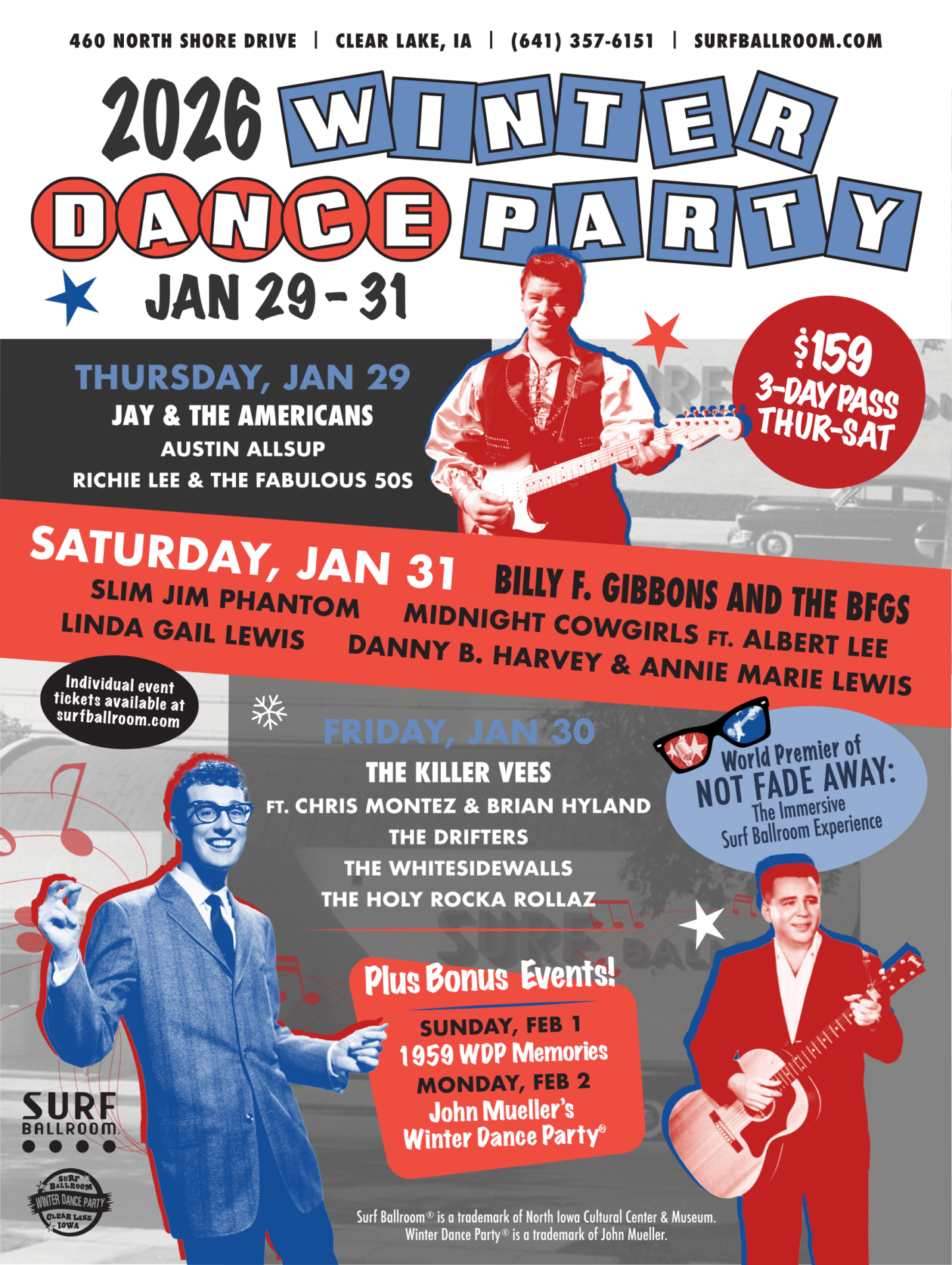 2026 Winter Dance Party Returns to Clear Lake with Rock ’n’ Roll Legends