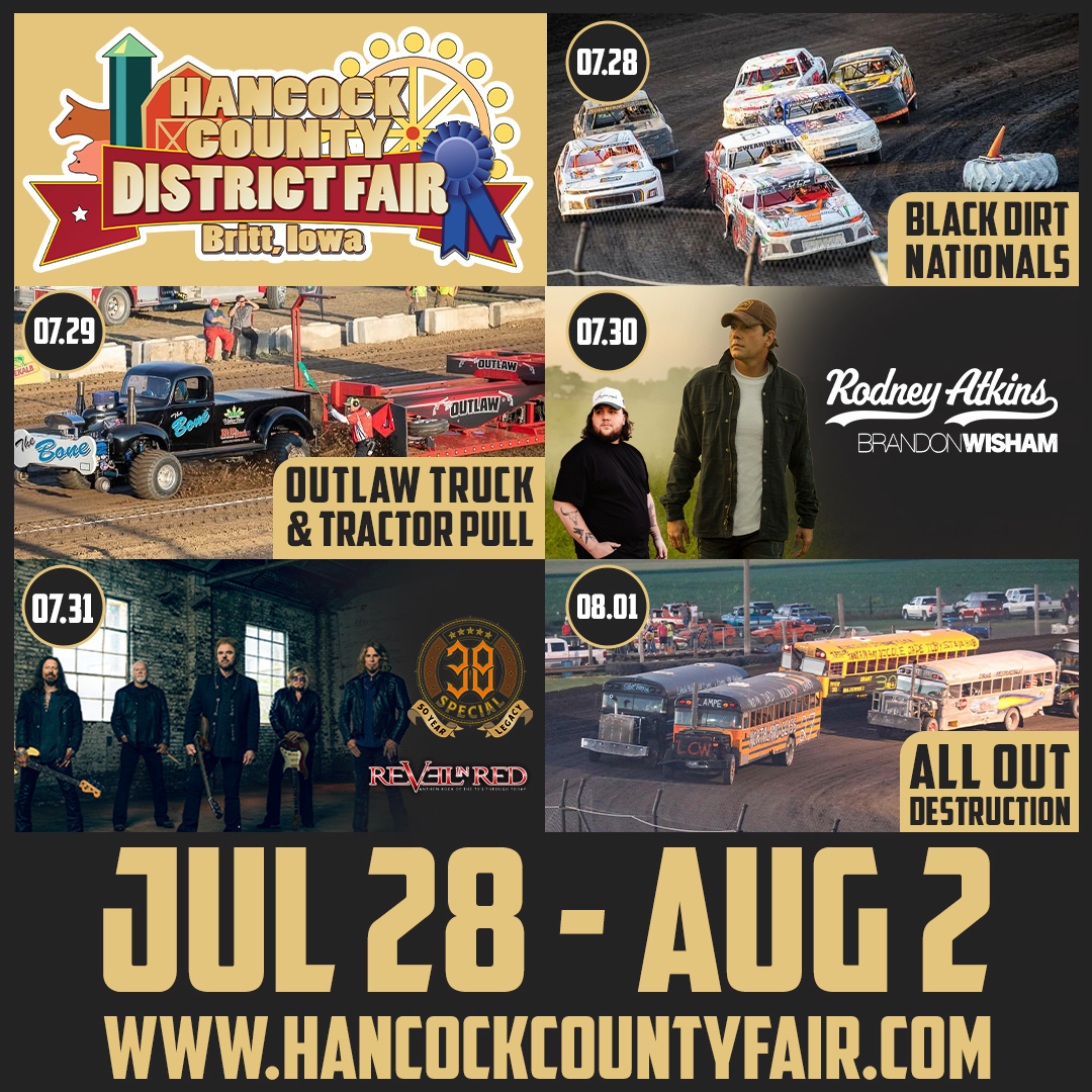 Hancock County Fair Announces 2026 Grandstand Entertainment Lineup