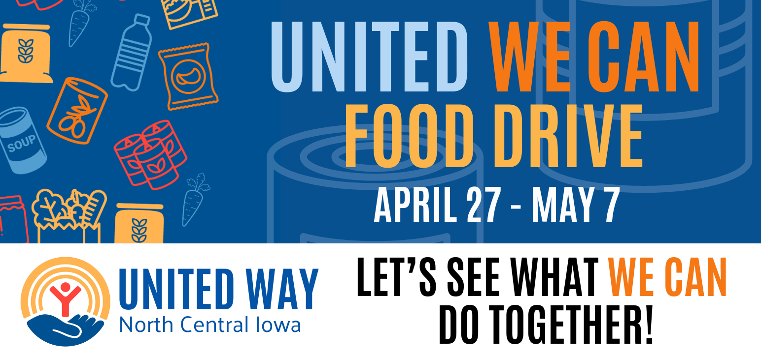 United Way Launches “United We Can” Food Drive Across North Iowa