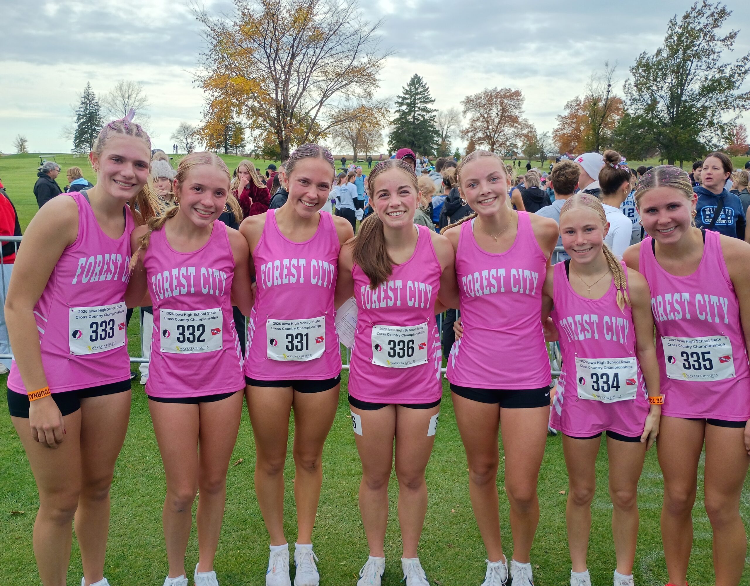 2026 Iowa High School State Cross Country – Forest City Girls Team