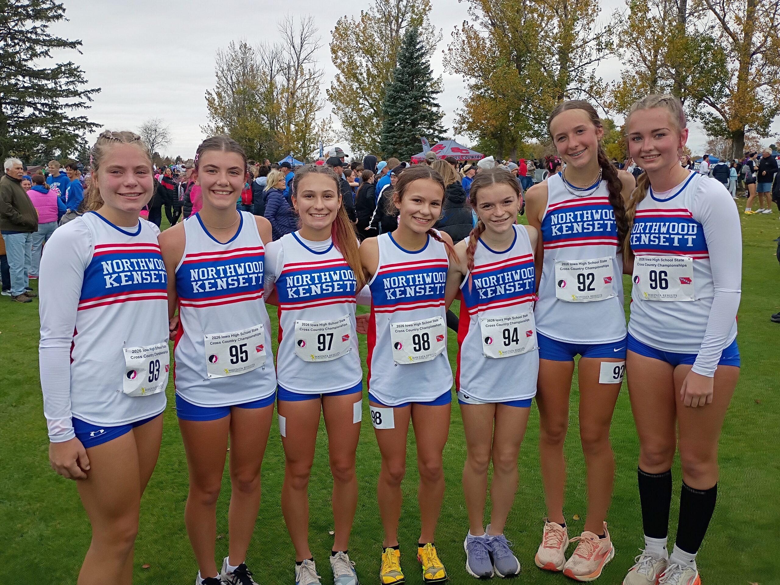 2026 Iowa High School State Cross Country – Northwood-Kensett Girls Team